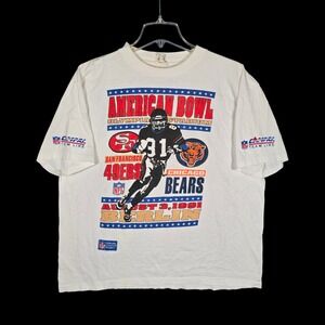 VTG NFL American Bowl T-Shirt Mens Large Berlin 49ers Bears Football USA Campri